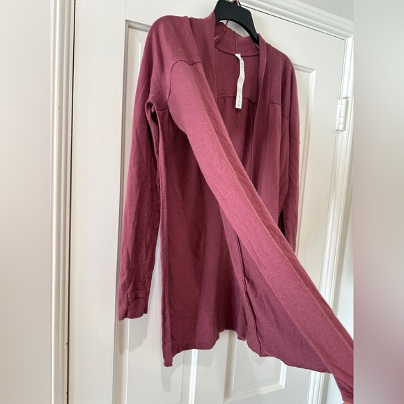 Lululemon.Merino wool Blissful Zen Sweater Slits open cardigan sweater Cashlu 6 - Picture 8 of 16